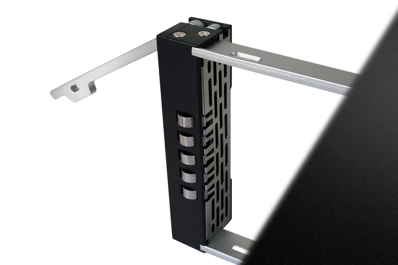 Icy Dock FatCage MB155SP-B Jaula de Plano Posterior, Rack móvil, Caja de Jaula con cajón Hot Swap para 5X HDD/SSD 2.5" o 3.5" SAS II/SATA III 6Gb / s en 3 bahías de Aluminio de 5.25"