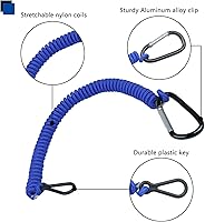 Vista 2 de Cordón de interruptor de muerte de barco Reemplazar para Mercury Marine Boat Interruptor de parada de emergencia Cordón de seguridad 8M0092850 (azul)