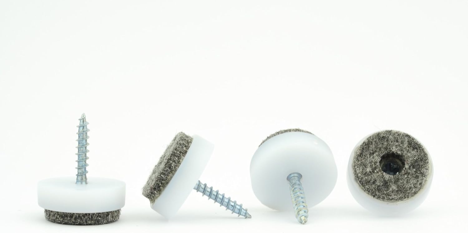 Furniture Sliders. Screwin Gliders Risers Felt Floor Protectors for