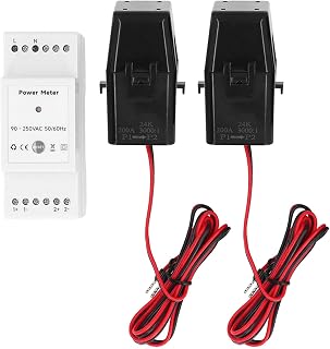 Intelligent Electricity Meter Radio Frequency Single Phase | 200A Current Sensor for Solar/Grid Monitoring | Real - Time Electricity Usage Monitor with Mobile App Control | 90 -