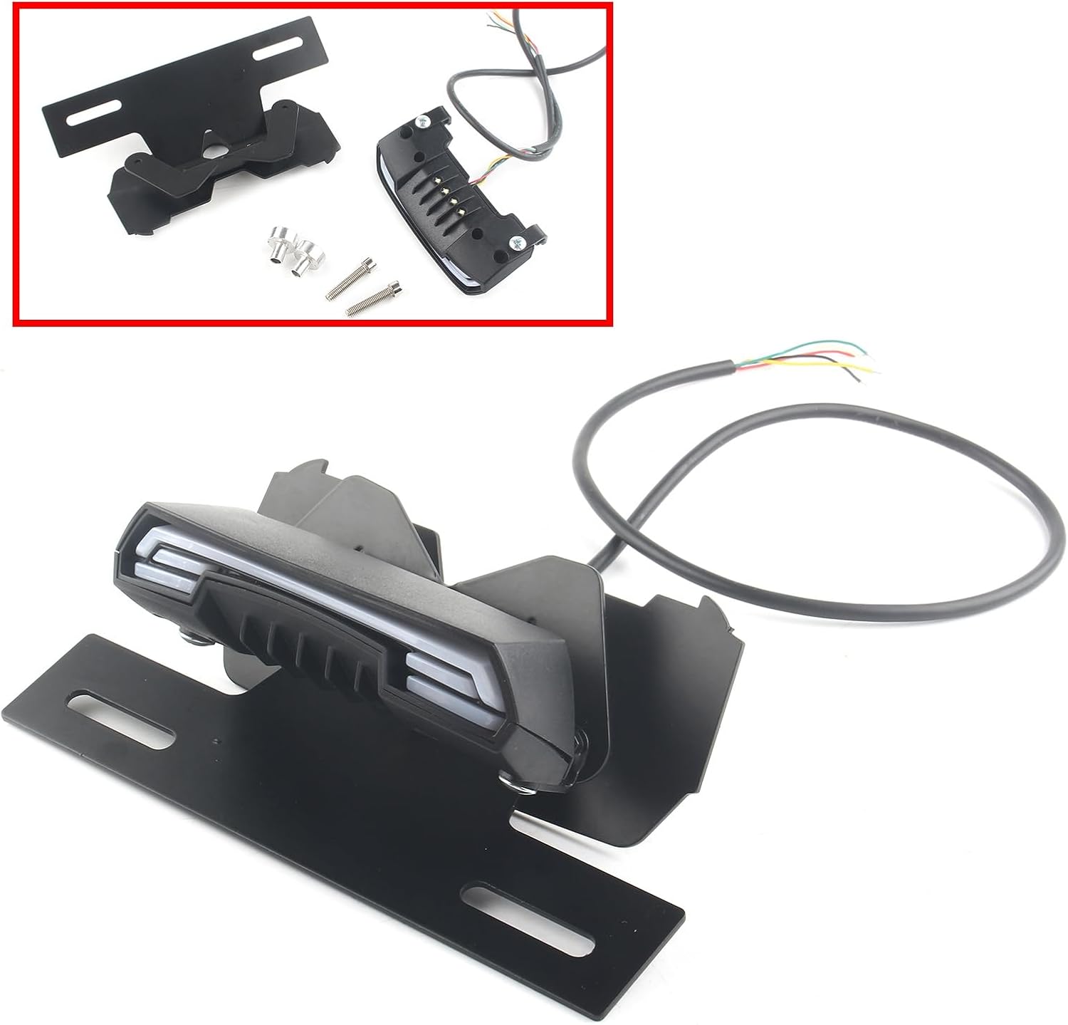 Motorcycle License Plate Holder Frame Bracket 1 Set license plate holder For HONDA CRF450L 2018-2022 Auto Parts