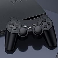 Vista 2 de Funcilit Controlador inalámbrico para PS3 controlador para Playstation 3 mando inalámbrico Bluetooth con cable cargador USB para consola PS3 paquete