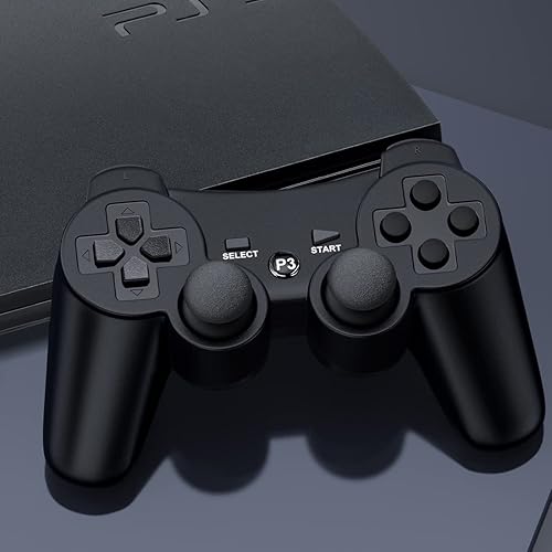 Miniatura 2 de Funcilit Controlador inalámbrico para PS3 controlador para Playstation 3 mando inalámbrico Bluetooth con cable cargador USB para consola PS3 paquete