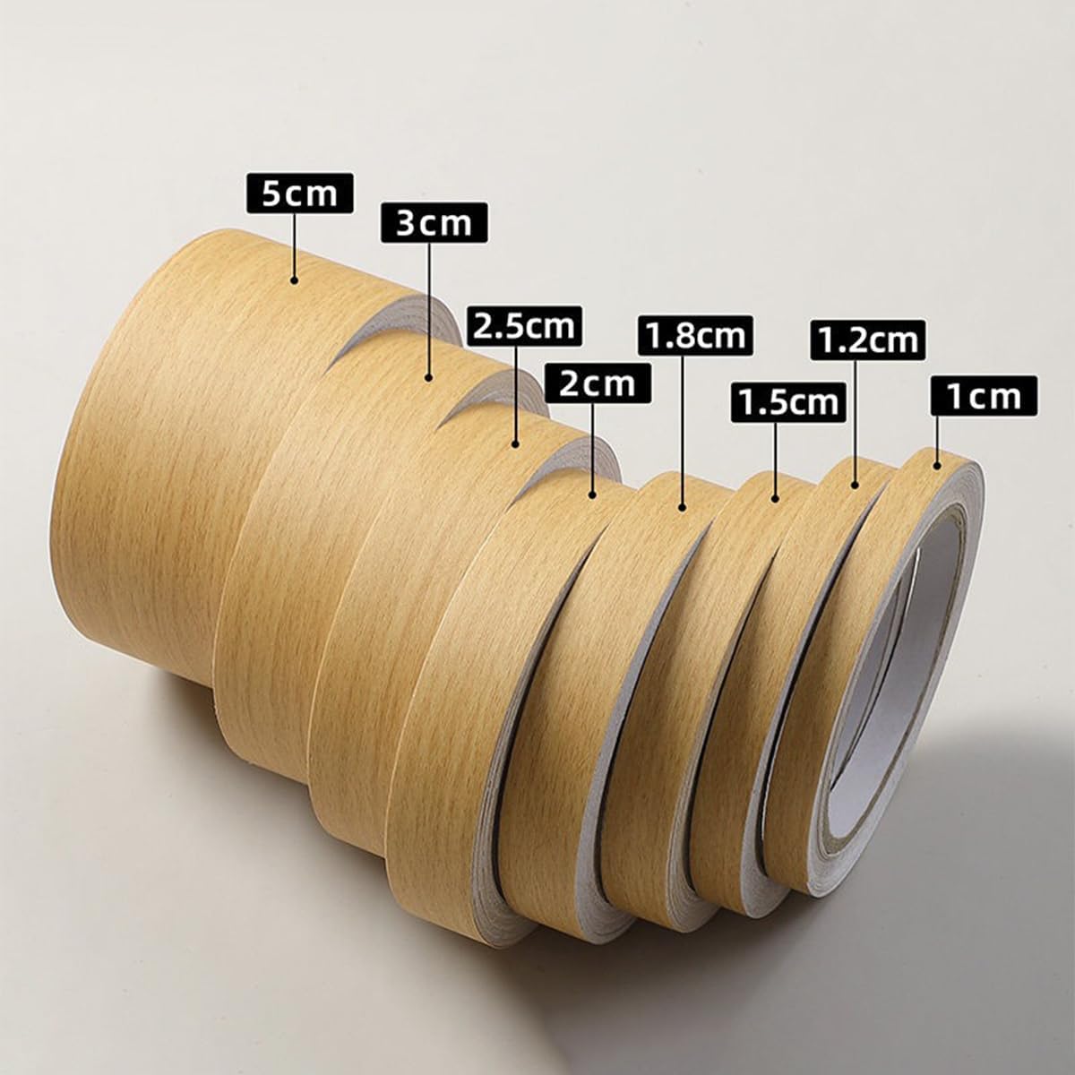 Wood Grain Tape Edge Trim, 32.8ft Self Adhesive Repair Patch for Tables, Cabinets, Floors, Board Edge - 3.94inch W20