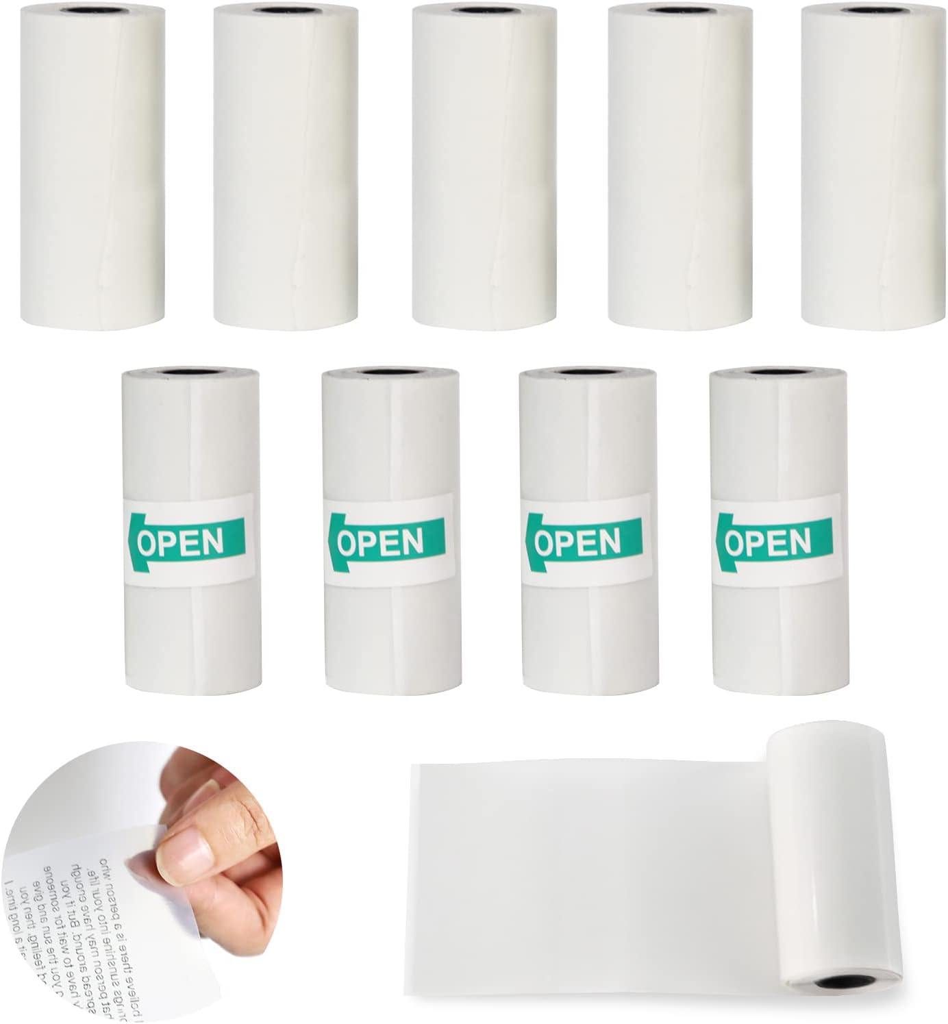 20 Rolls Mini Printer Stickers, SelfAdhesive Thermal Paper, Mini Thermal Printer Paper, Thermal