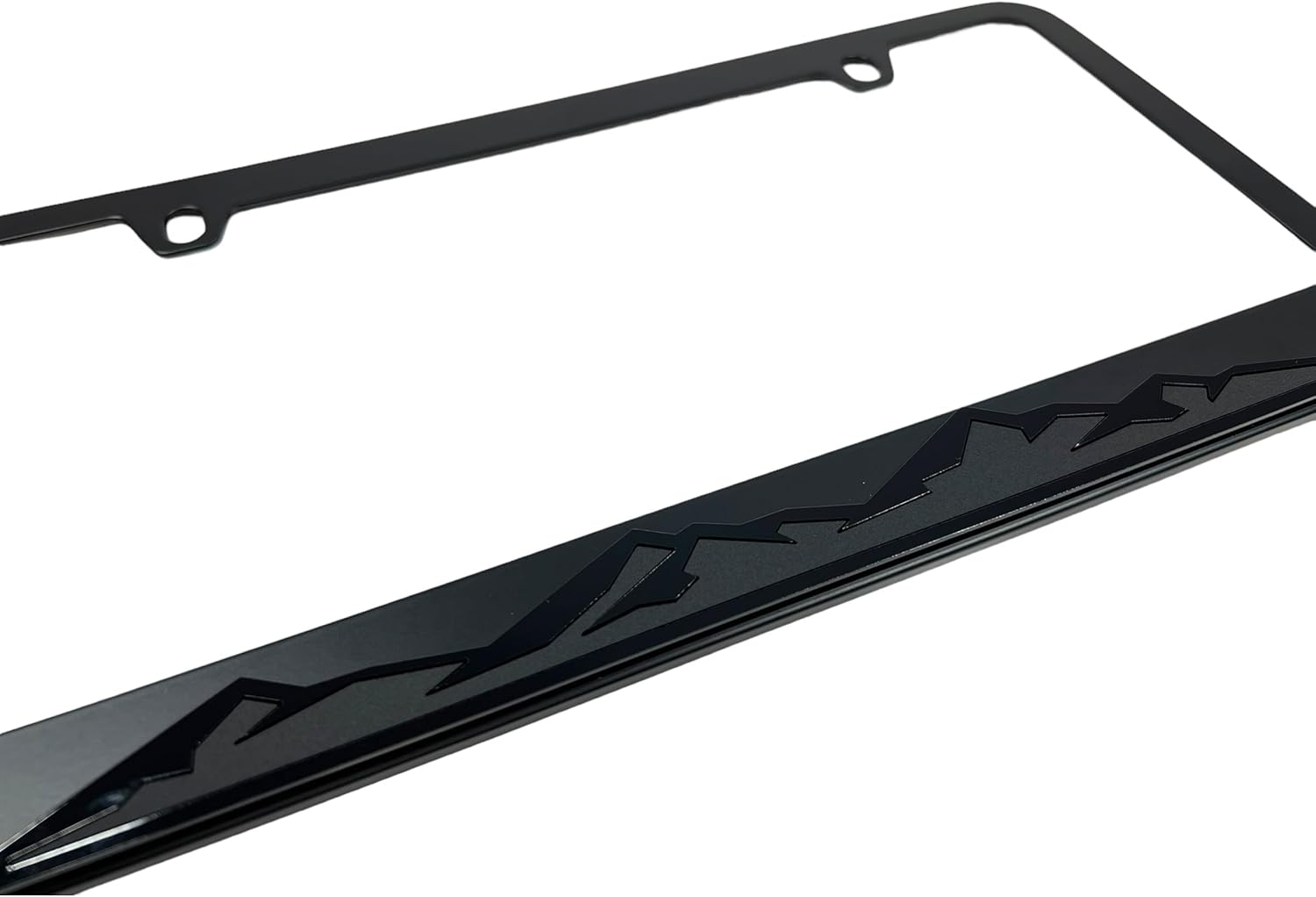 Eurosport Daytona- Mountain Range (Blacked Out) Black License Plate Frame