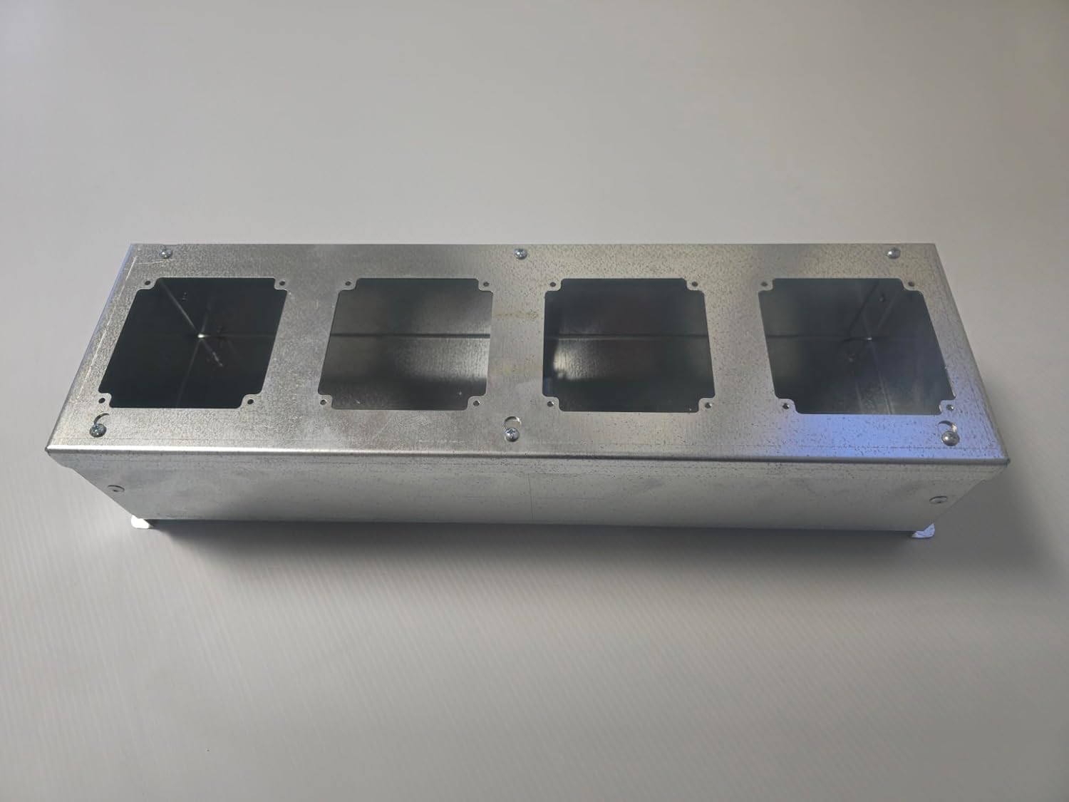 2-Gang Multi-Gang Electrical Enclosure (1-Space) – Heavy Duty 16ga Steel with Patented Hanglid – UL Listed Industrial Junction Box (KB-01)