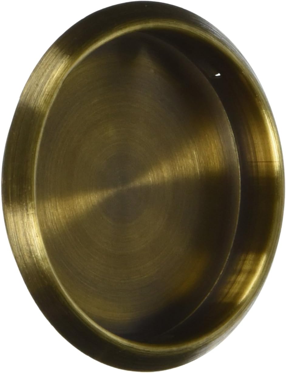 Deltana FP221RU5 Round 21/8-Inch Diameter Solid Brass Flush Pull