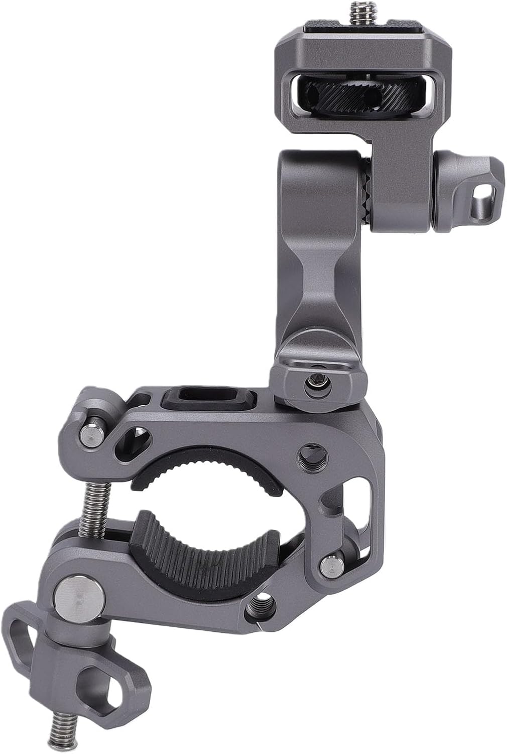 LICAEVEY Camera Clamp Mount for Motorcycle Handlebar Pole, 360 Rotation Non Slip Action Camera Mount Holder for Riding Cycling, Fits 18-39mm Round Bars