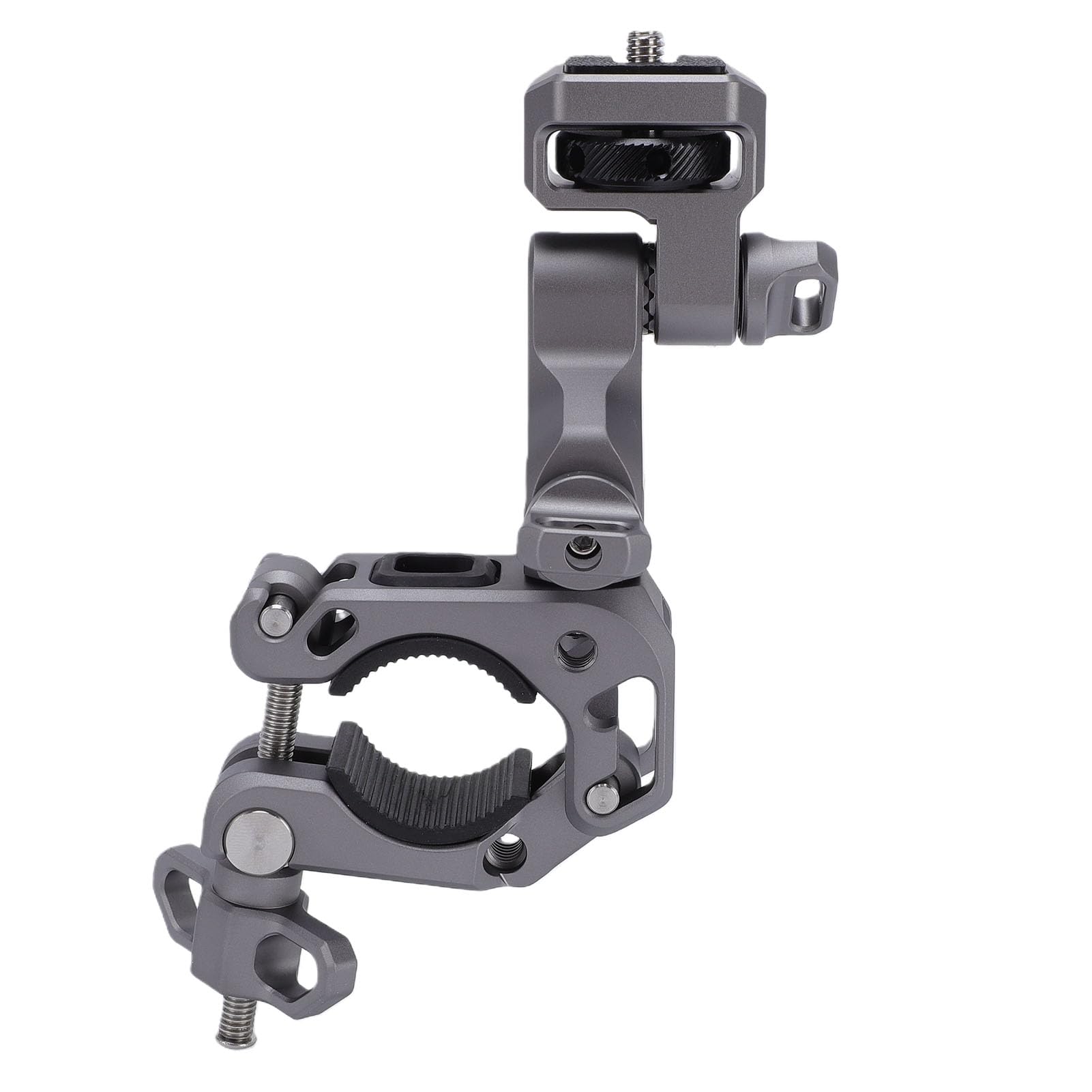 Sxhlseller Mocowanie Kamery Akcji do Kierownicy Motocykla 18-39mm | Podkładka Silikonowa Antypoślizgowa, Obrót 360°, Stop Aluminium CNC, Wspiera do 3 Kg, do Użycia z Kijem Rowerowym lub