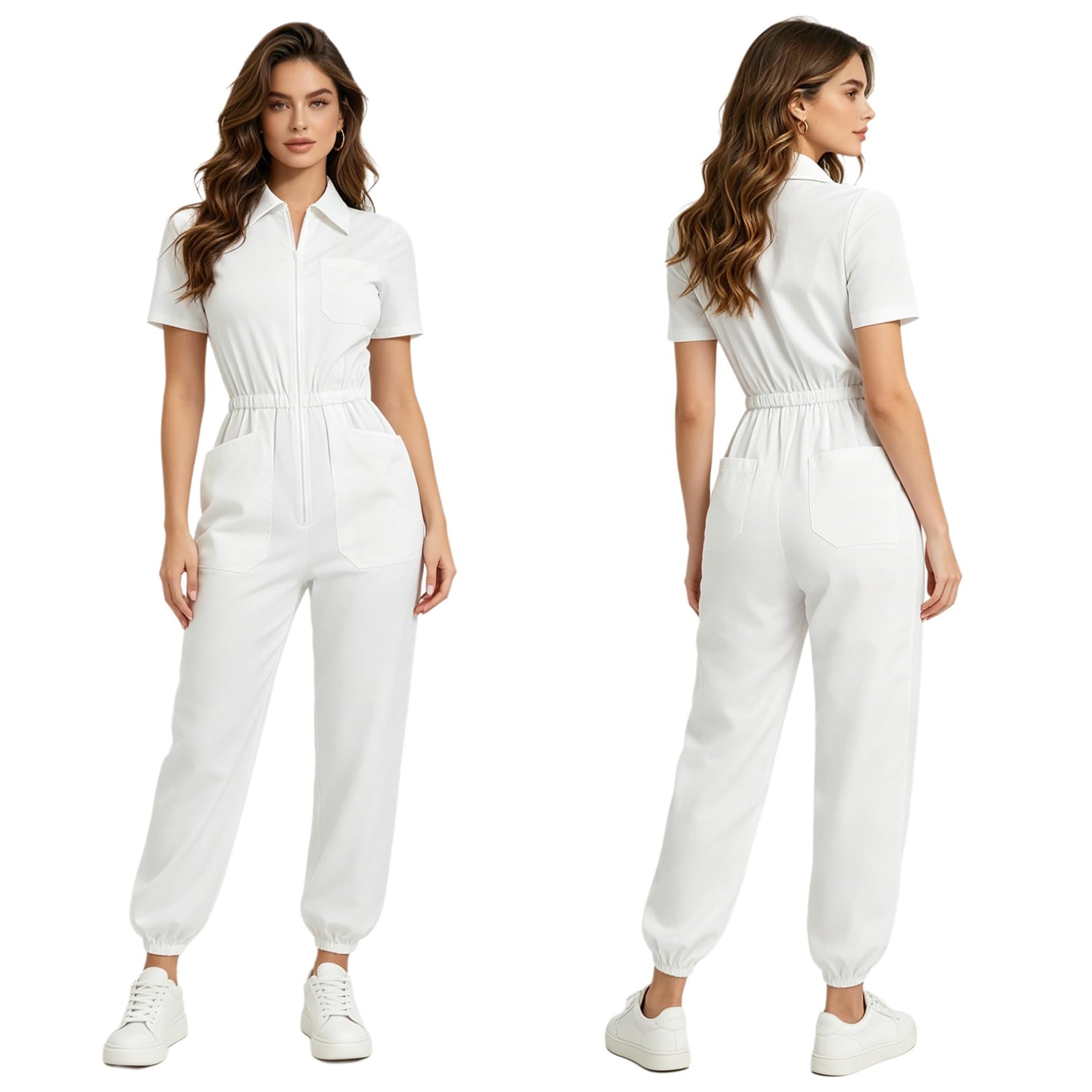 Combinaison médicale haut de gamme type unitard chic pour cabinet privé - 6