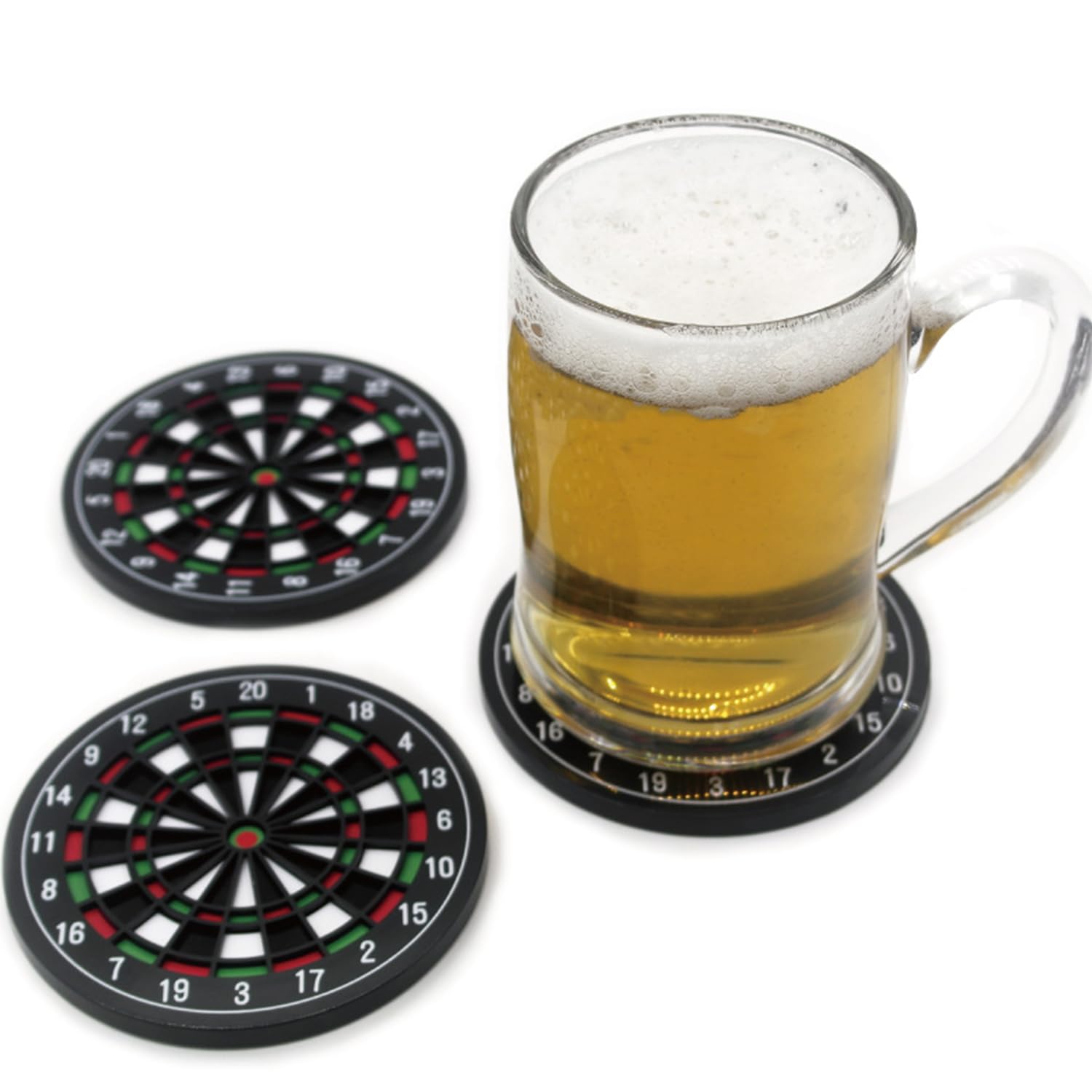 4 PCS Posavasos, Posavasos para Bebidas, Posavasos Divertidos Lavables, Resistentes al Calor para Tazas de Café, Jarras de Cerveza, Copas de Vino, Hogar, Bar