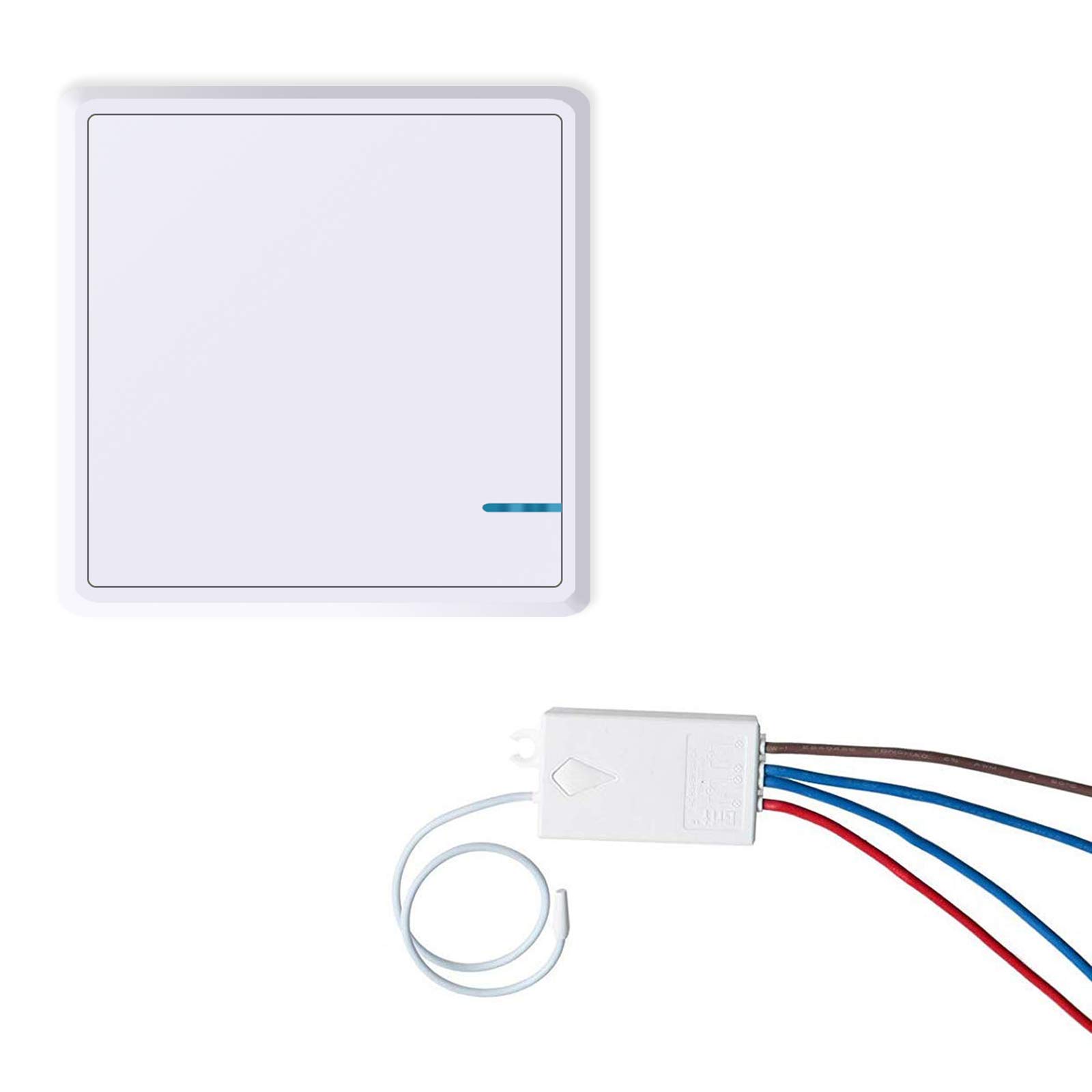 NineLeafWireless Light Switch and Receiver Kit Outdoor 1900 ft Indoors 229 ft - Remote Control Ceiling Lamp LED Bulb - IP66