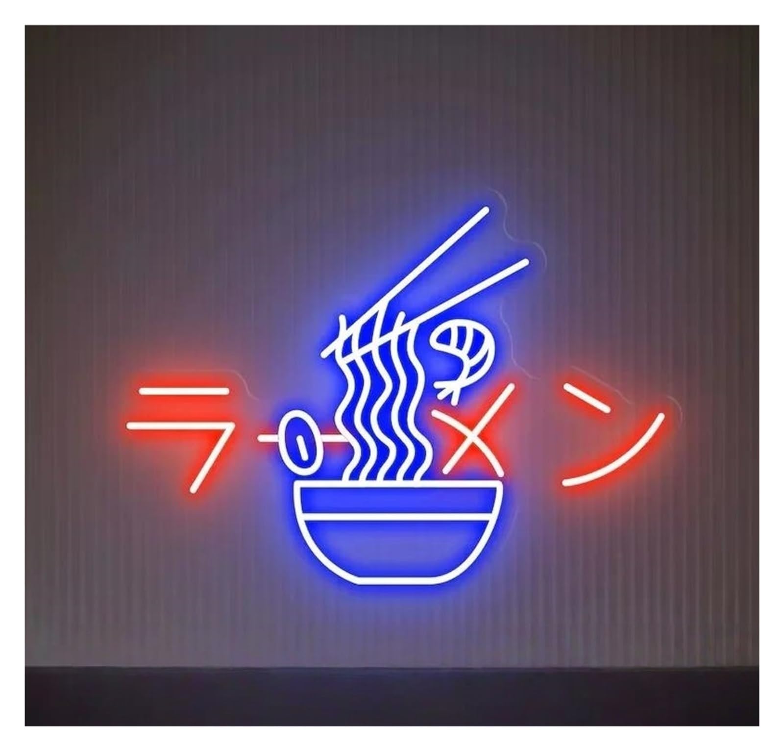RONGCH Hanging Art Neon Signs Ramen Japanese Noodles Neon Sign Restaurant Business Window Display Decor Dimmable Lamps Make Your Storemore Shiny 45cm(F)
