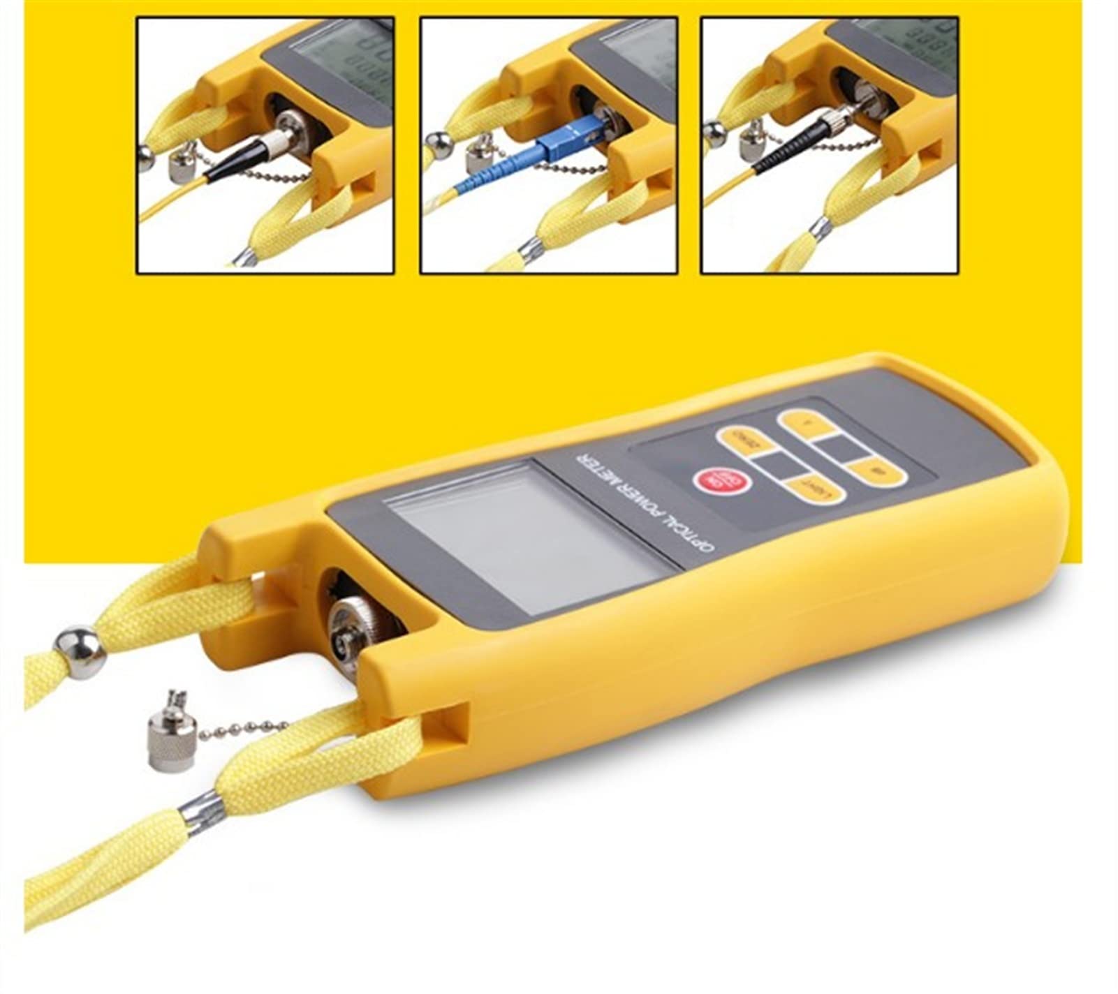 Tester światłowodowy, Meter mocy optycznej. FC SC. Precyzyjny tester światłowodowy Wykrywanie optyczne Złącze uniwersalne W-3208