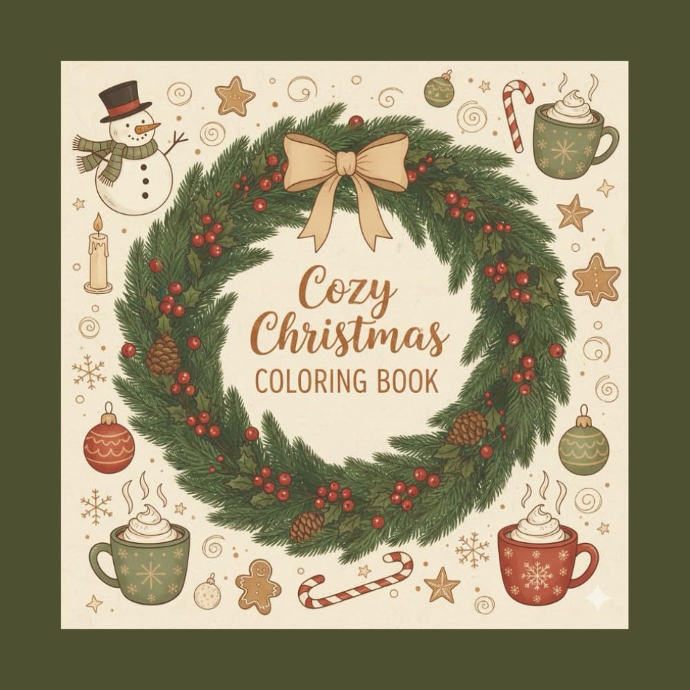 Cozy Christmas Coloring Book