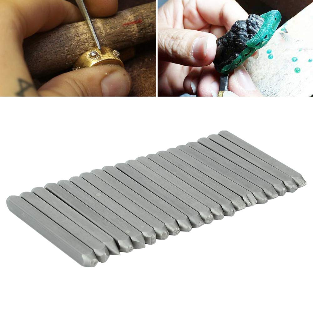 Jewelry Anvil Chisel, Metal Anvil Chisel Equipment Kit, Jewelry Pch Stamp for Jewelry Processin Makin(20 * Quty Chisel)