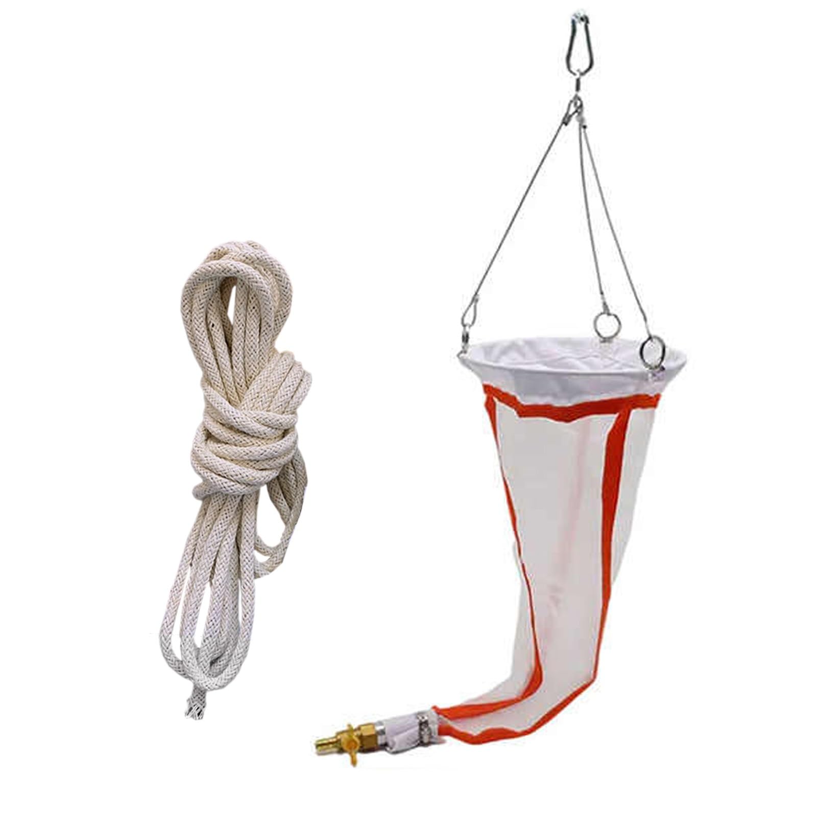 ERRULAN 11.8 in Diameter Plankton Net, 64 Mesh Fine Plankton Tow Net, 200 Mesh Thickened Experimental Nylon for Collecting Phytoplankton, Protozoa and Rotifers