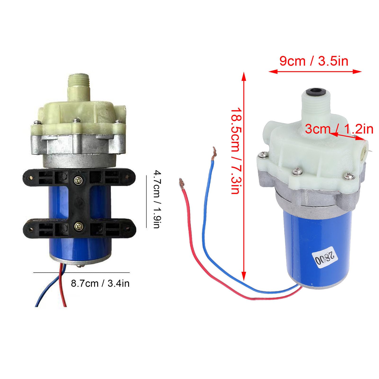 Zunate Pompa a Membrana per Spruzzatore Elettrico Agricolo |Pompa Acqua Autoadescante a 3 Cilindri Ad Alta Pressione