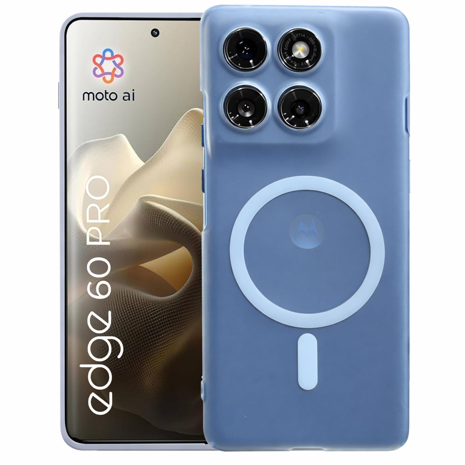 DIZORO® Matte Case for Motorola Edge 60 Pro Compatible with MagSafe, Camera Lens Full Protection, Shockproof Translucent Frosted TPU Soft Phone Cover, Anti-Fingerprint (Sierra)-image-19