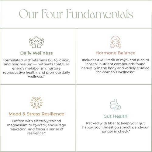 Miniatura 3 de Iris Hormone Health - Mezcla de bebida con electrolitos Soporte de PCOS + función ovárica Inositol de mio y D-Chiro 401, magnesio, fibra