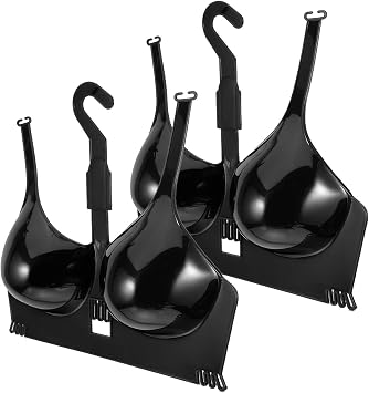 USHOBE Female Bra Mannequin Display Stand Portable Design with Hanger 2 Pcs Plastic Material Excellent Display Effect for Clothes Shop for Bra Shop and Clothes Store