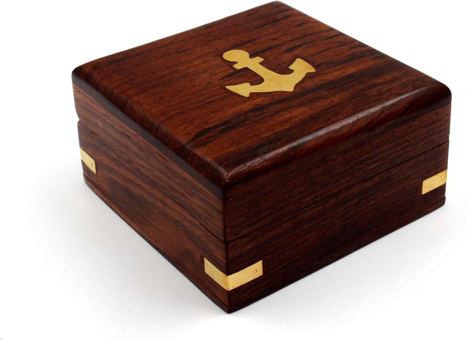 Bussola tascabile in ottone con catena, idea regalo per marinai nautici, decorazione per barca, regalo di compleanno, laurea per figlio, regali di cresima per figlio, calza di peluche,