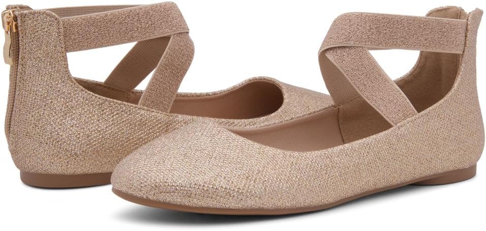 Shoe Land Women's Flats – Dressy & Casual Almond Toe Flat Shoes with Elastic Ankle Strap, Comfortable Slip-On Ballet Flats for Work, Office & Special Occasions - Image 8