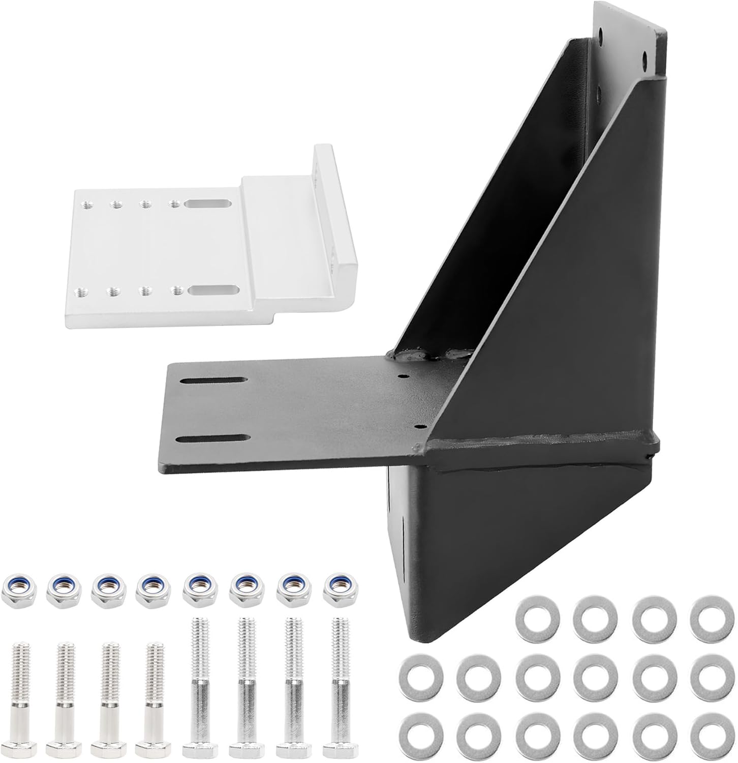 Pontoon Edge Mount Kit Compatible with Talon Shallow Water Anchors, Heavy Duty Steel Mount with Under Deck Support Plate, Replaces 1810225