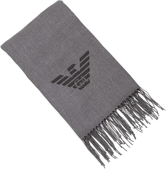 Amazon エンポリオアルマーニ Emporio Armani メンズ マフラー グレー Cc318 Stone 21aw 並行輸入品 ストール マフラー 通販