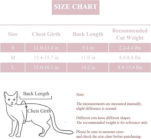 Miniatura 2 de Traje de recuperación para gatos, traje de recuperación quirúrgica para gatos para heridas abdominales o enfermedades de la piel, mameluco de gato