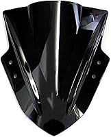 Vista 2 de Parabrisas de la motocicleta Deflectores de viento Pantalla de moto para Kawasaki NINJA 300 R EX300R EX 300R 2013-2016 (negro)