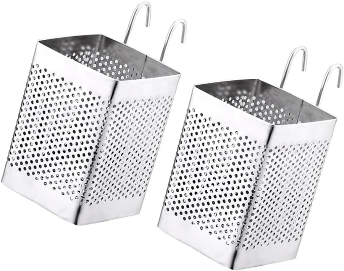 COHEALI 2pcs Stainless Steel Chopsticks Holder with Drain Holes