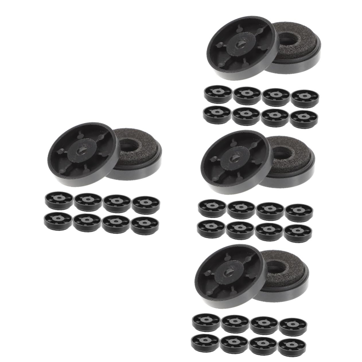 PartyKindom 40pcs HiFi Feet Pads for Turntables and Dampening Base for Audio Equipment Temperature Resistant Premium Sound