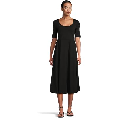 Платье PACT Fit & Flare Scoop Midi Dress