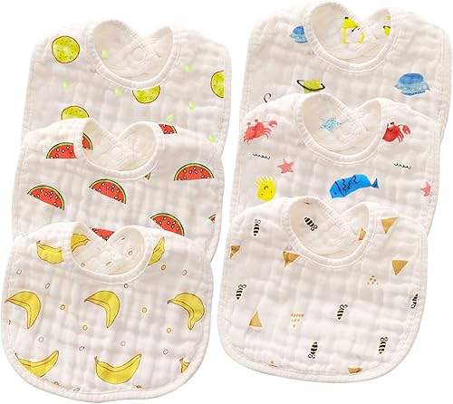 Muslin Bibs, Baby Bandana Drool Bibs 360 Bibs