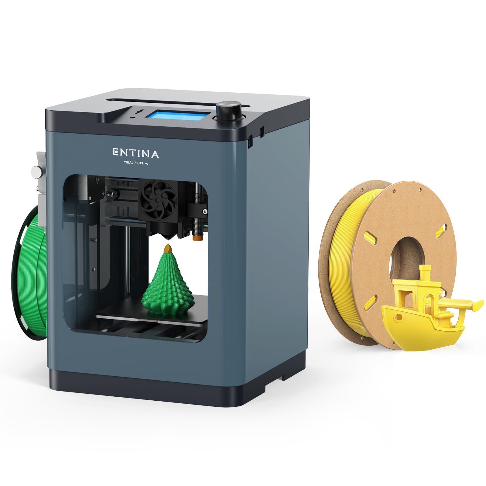 Entina TINA2 Plus V3 & 250g Yellow High Speed PLA