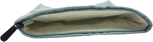 Miniatura 6 de Bolsa de maquillaje para mujer, bolsa de cosméticos de pana con diseño estético, estuche para lápices para niñas, lindo organizador de maquillaje de