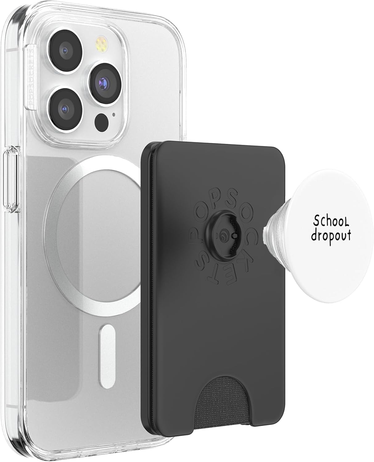 School Dropout Creative Mind Art Student Entrepreneur PopSockets PopWallet for MagSafe image 3