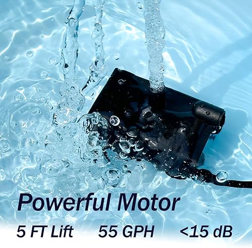 Miniatura 3 de Bomba de sumidero pequeña automática con sensor de agua, elevación de 5 pies, 55 GPH 115 V230 V, mini bomba de condensado con interruptor de