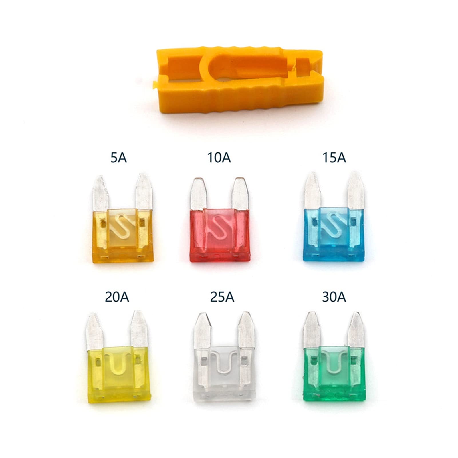 Fusible 120 pièces Voiture Camion Petite Taille 5/10/15/20/25/30a fusibles à Lame Kit d'assortiment Utilisation for fusible de Bateau Automobile