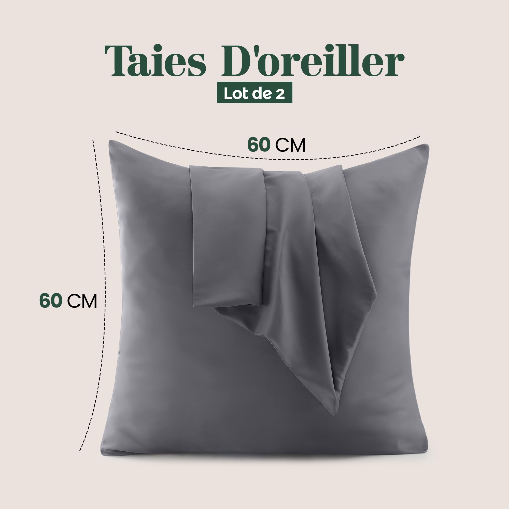 Utopia Bedding Protège Oreiller 50 x 70 cm (Lot de 2) Imperméable