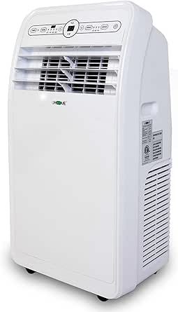 Uhome 12000 BTU Portable Air Conditioner with Heater, Dehumidifier & Fan - 400 Sq. Ft., Remote & Window Kit Included