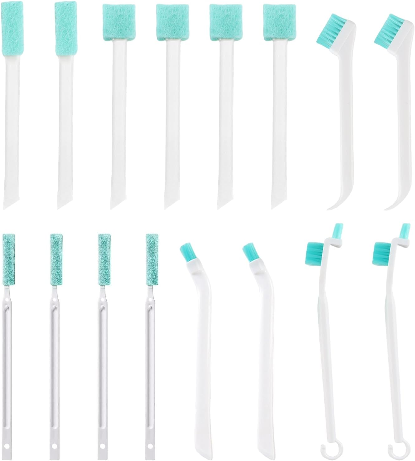 16 Pcs Crevice Cleaning Brush Set, Small Brushes for Tight Spaces, Humidifier Brush, Household Cleaning Tools for Home Appliances