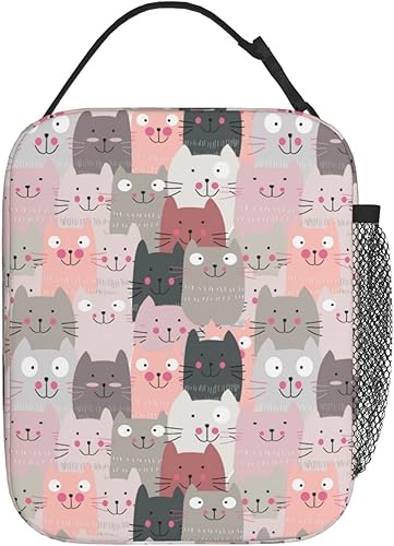 Miniatura 9 de Oplp Bolsa de almuerzo con diseño de búho de granero, lonchera aislada para comida, contenedor de alimentos para escuela, trabajo, picnic, viajes