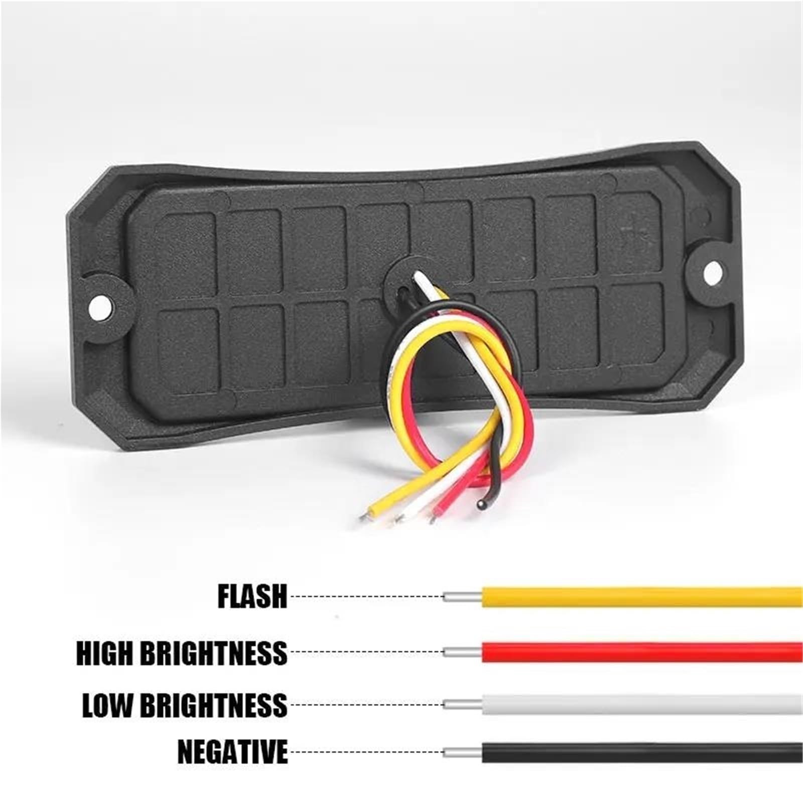 Indicador Intermitente Espejo Retrovisor Luz Indicadora Posición Lateral Para Camión Lámpara Advertencia Para Coche Camioneta Remolque Tractor Furgoneta(8 LED Red)
