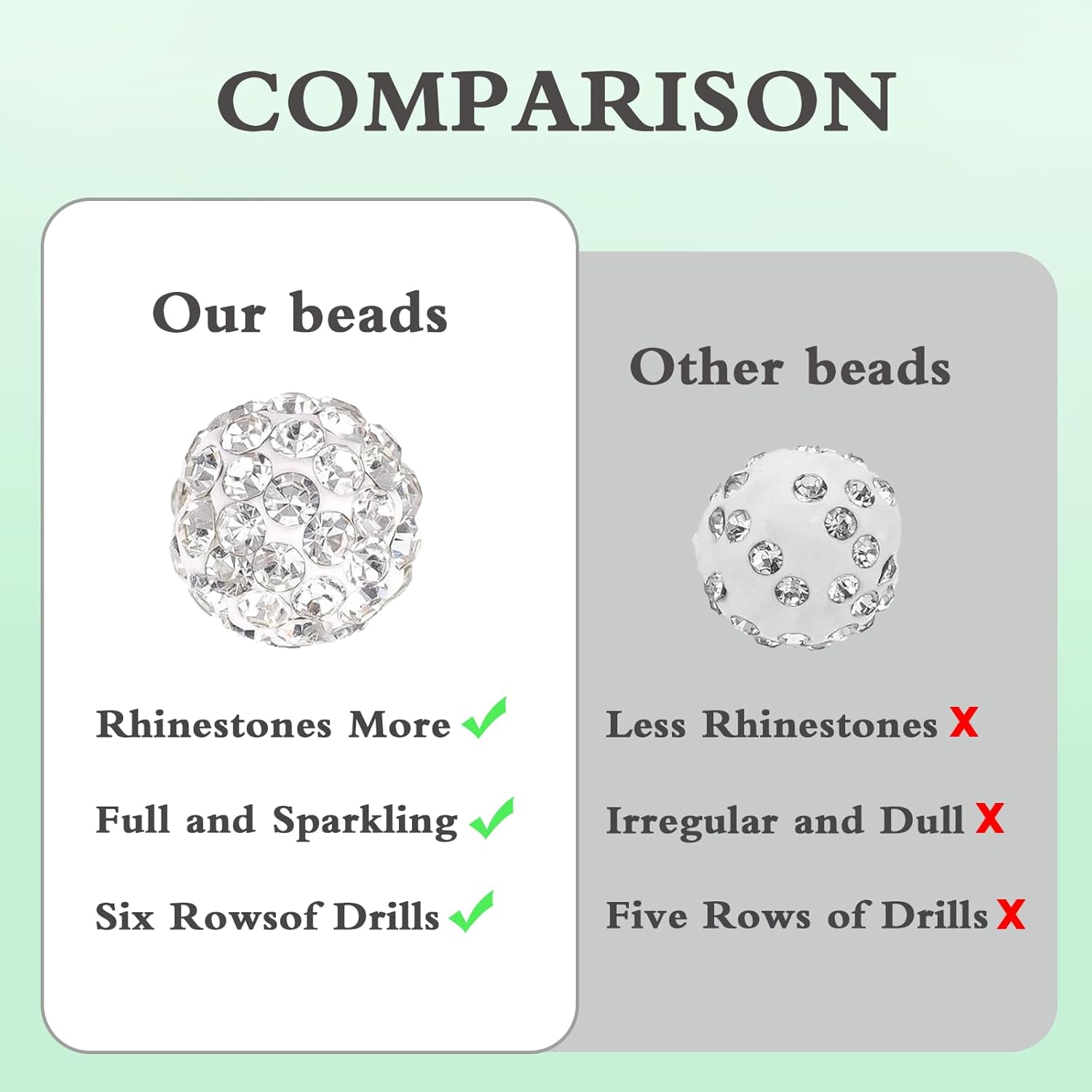 10mm Clay Rhinestone Beads for Jewelry Making, 100 Pcs Shiny Shamballa Disco Ball Design Bulk, Sparkle Baseball Beads for Bracelets Baseball Necklace Earrings DIY Crafts Decoration (Purple) - Image 3