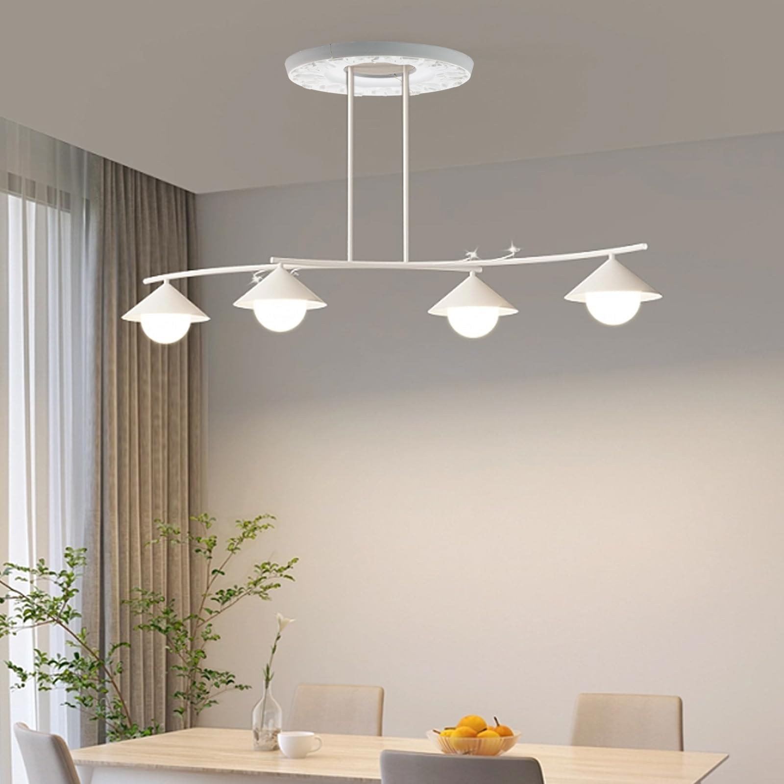 T Tulead 2 Sets Split Decorative Ceiling Medallion, White, 10" OD, 3.93" ID — Amazon image 5