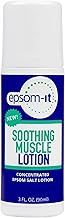 Epsom-It Soothing Muscle Lotion - Roll On Epsom Salt Lotion with Arnica for Muscle Stiffness, Leg, Knees and Feet Discomfort, Topical Magnesium Cream, 3oz