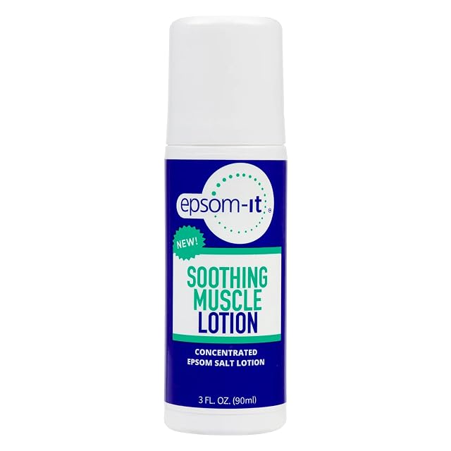 Epsom-It Soothing Muscle Lotion - Roll On Epsom Salt Lotion with Arnica for Muscle Stiffness Leg Knees and